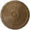 Ekena Millwork Shakuras Ceiling Medallion (Fits Canopies up to 5"), Hand-Painted Rubbed Bronze, 24"OD x 3"P CM24SHRZS - alternate 1